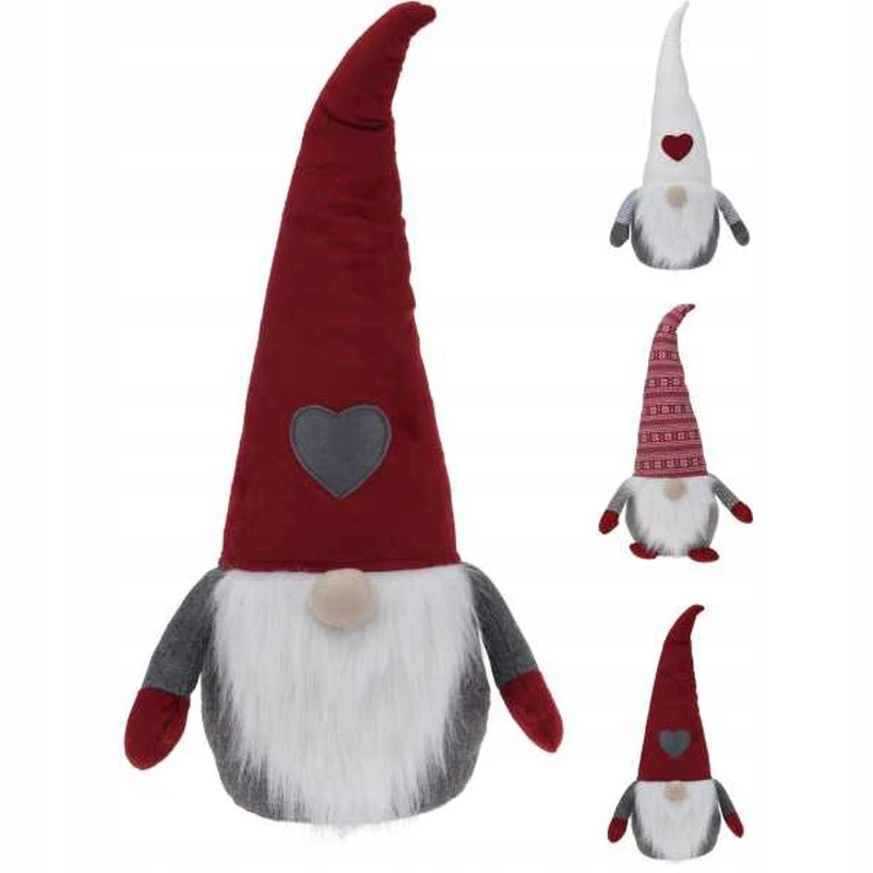 Stoper do drzwi krasnal gnom ozdoba świąteczna 50 cm