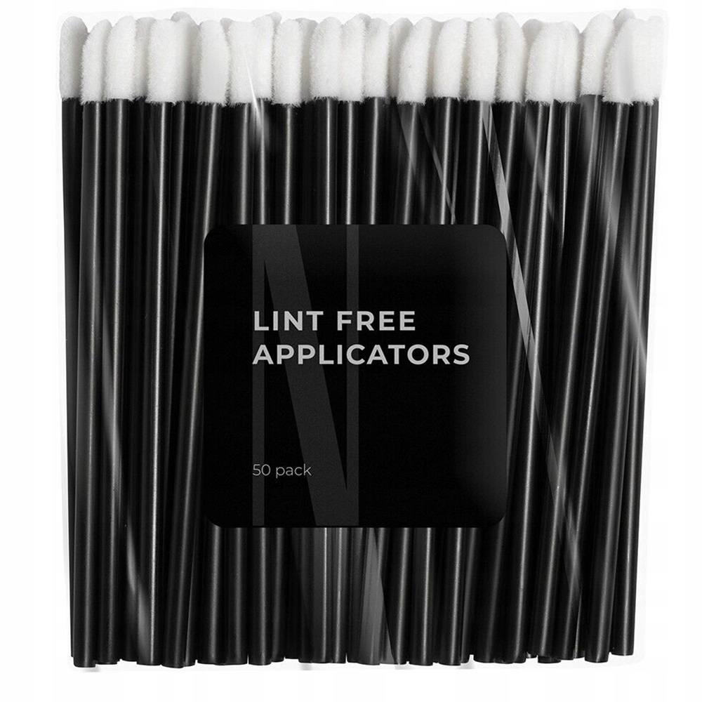 Nanolash Lint Free Applicators welurowe aplikatory do rzęs i brwi 50szt P1