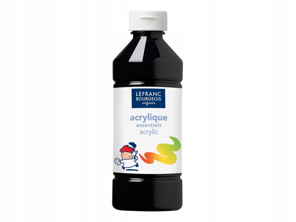Farby akrylowe Lefranc czarny 1 szt. 500 ml