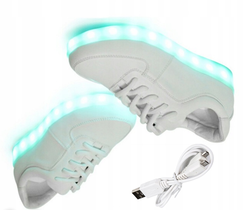 BUTY LED KOLOROWO ŚWIECĄCE 11 MOTYWÓW LED #r.32#