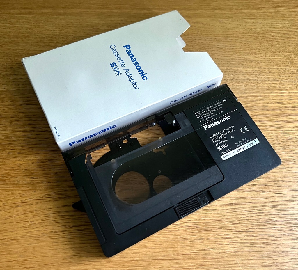 Panasonic adapter kasety VHSC (VWTCA7E) JAPAN 13403187558