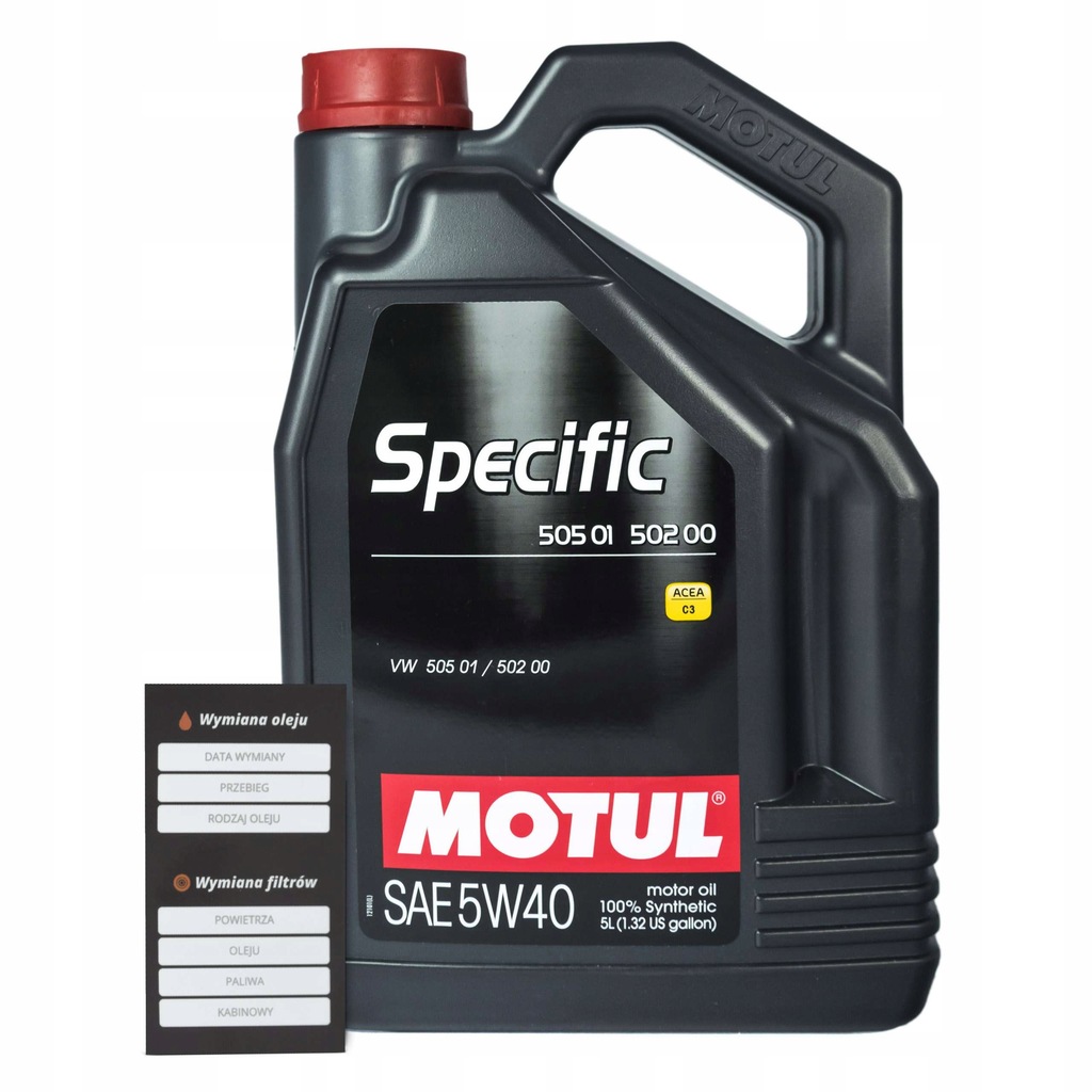 MOTUL SPECIFIC 5W40 5L 505.01 502 505 FILTRY_GDA