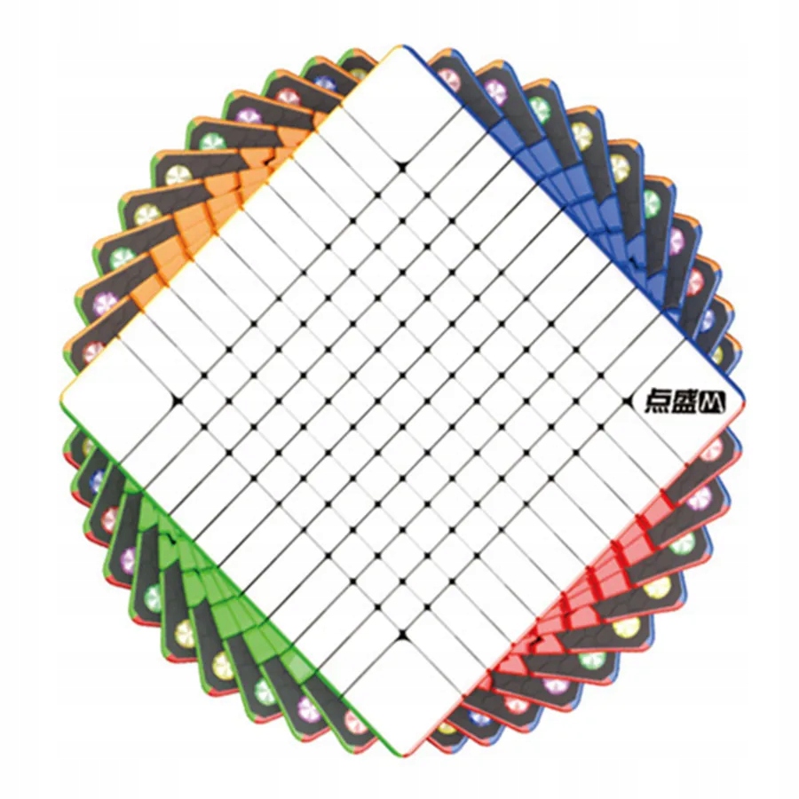 DianSheng Galaxy 11x11 M 11x11x11 Magnetic Stickerless Cubo Magico Puzzle