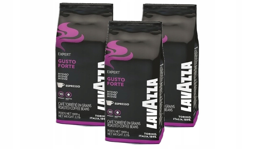 Lavazza Expert Gusto Forte 1kg kawa ziarnista x3