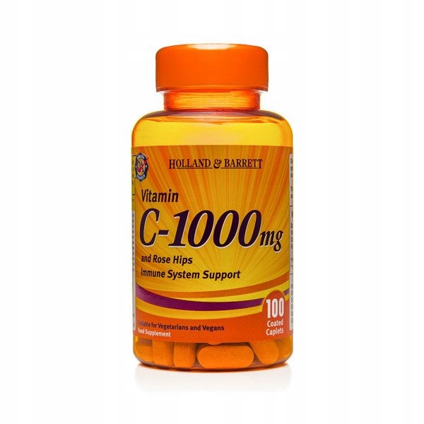 Witamina C 1000 mg z Dziką Różą 100 Kapletek