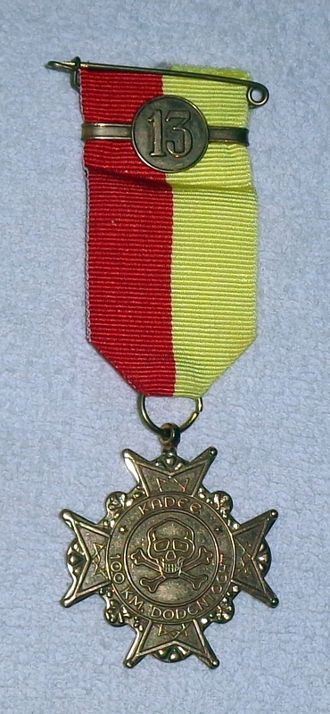 Dodentocht - medal za 13 miejsce w 100 km marszu - Belgia.