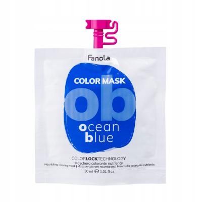 Fanola Color Mask 30 ml dla kobiet Farba do włosów Ocean Blue