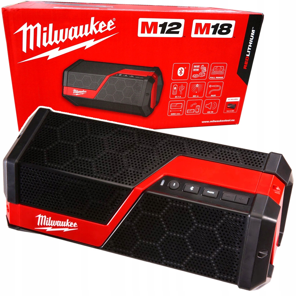Głośnik Bluetooth Powerbank M12 M18 Milwaukee M12-18JSSP-0 4933459275