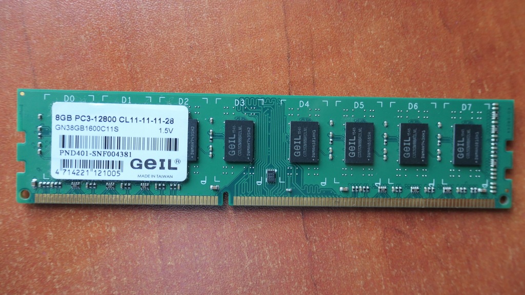 Pamięć RAM Geil DDR3 8 GB 1600
