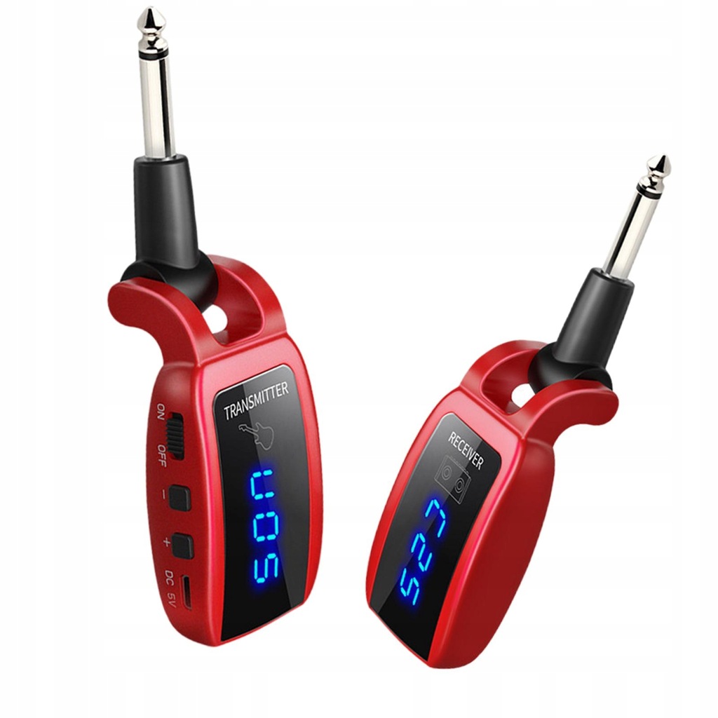 Audio Transmitter Receiver Volume for Violins Effect Pedal Electronic red