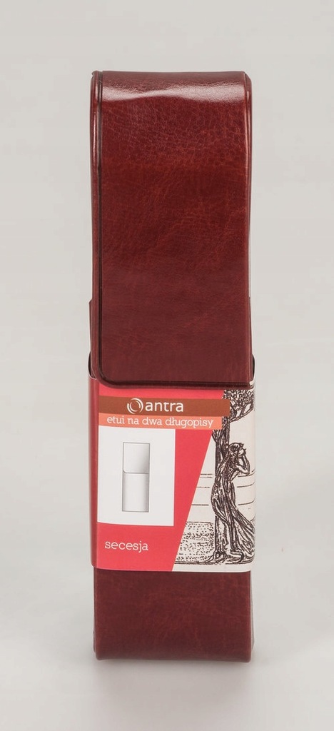 Secesja etui na długopisy brązowe