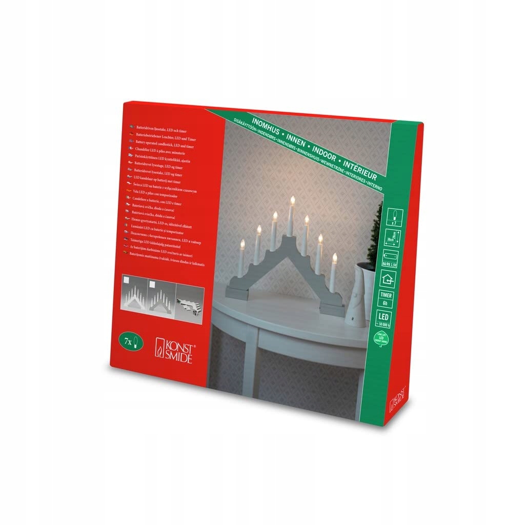 ŚWIECZNIK ADWENTOWY LED KONSTSMIDE