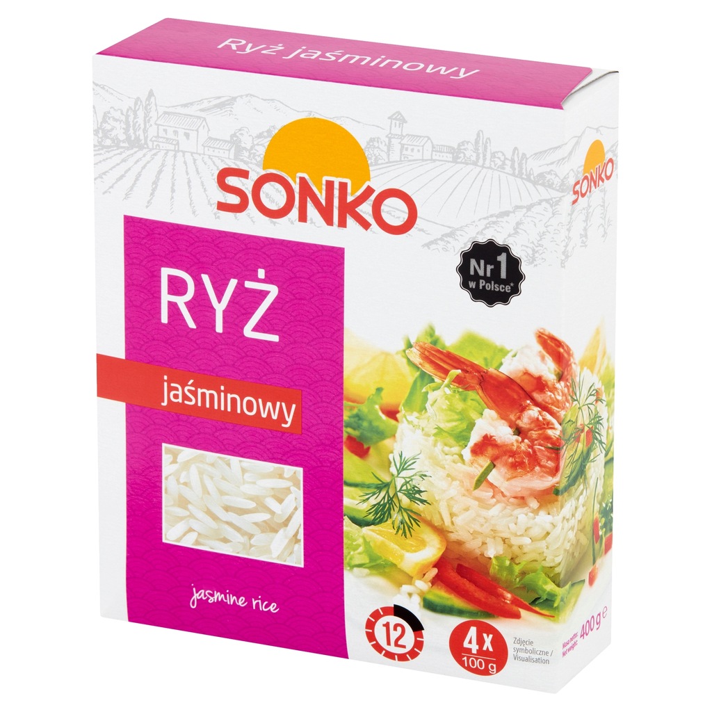 Sonko Ryż jaśminowy 400 g (4 x 100 g)