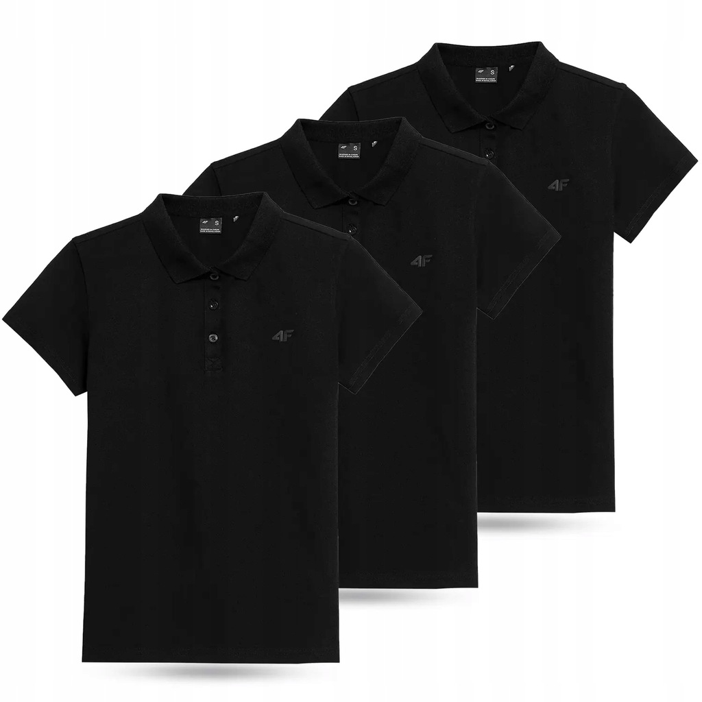 KOSZULKA DAMSKA 4F POLO T-SHIRT SS23TTF585 3PAK