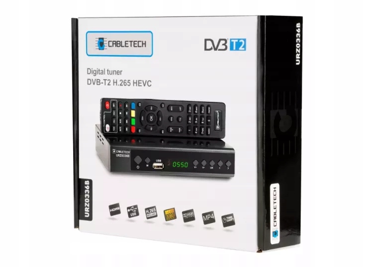 DEKODER TV DVB-T2 H.265 HEVC USB CABLETECH URZ0336B
