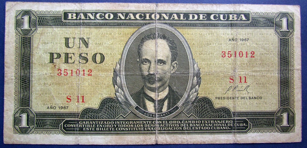 KUBA 1 PESO 1967