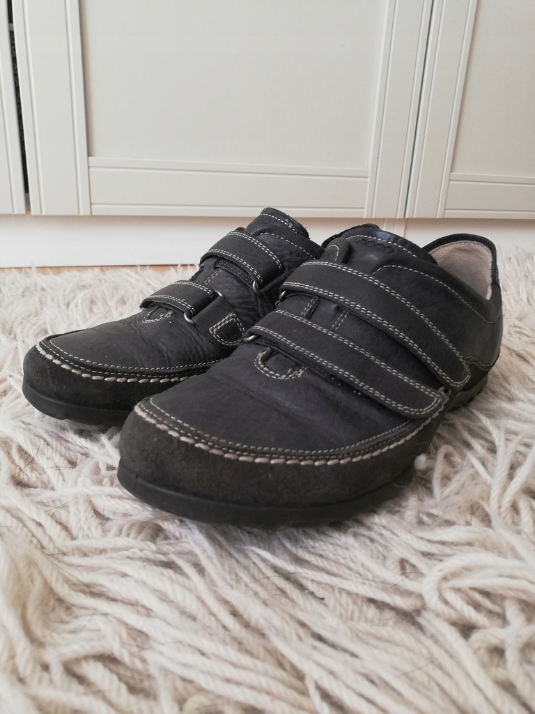 Buty Ecco 36 skórzane granatowe