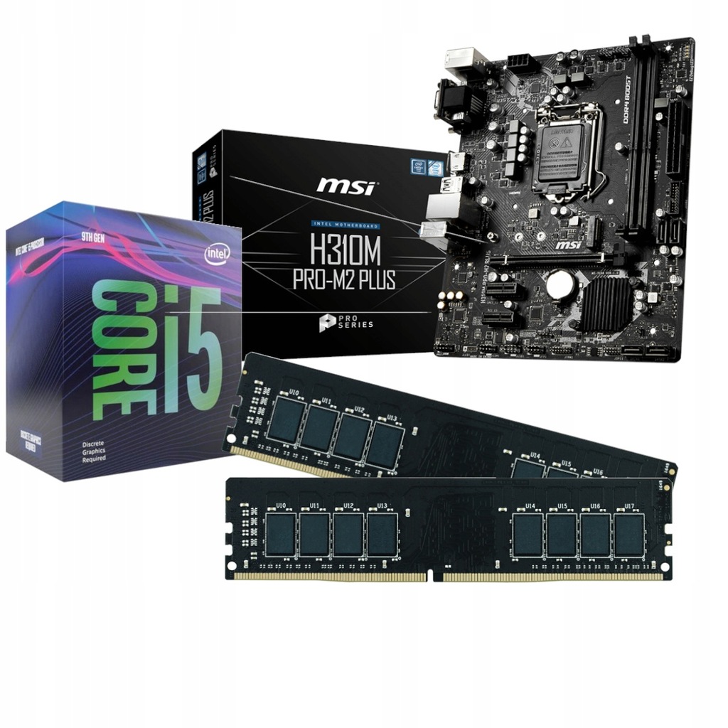 Zestaw i5-9400F MSI H310 PRO-M2 DDR4 16GB 9629511032