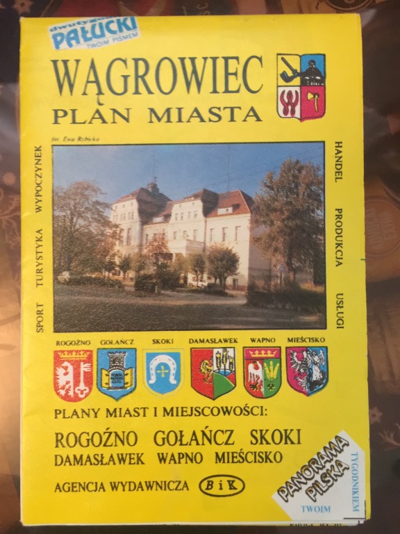 Wągrowiec plan miasta