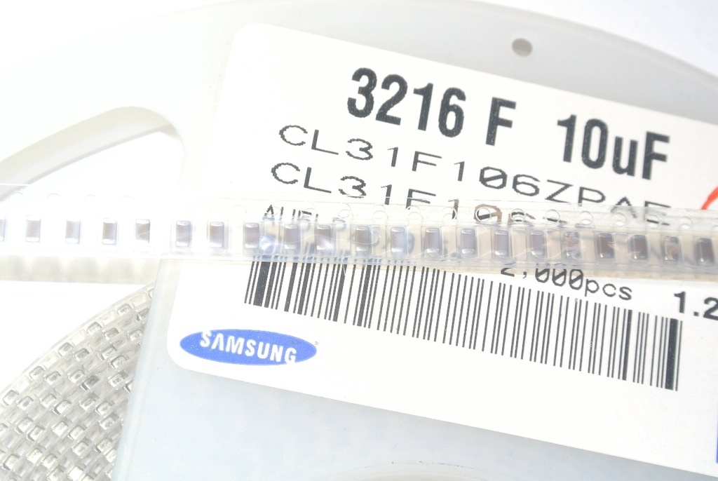 10uF 10V Y5V SMD 1206 CL31F106ZPAE SAMSUNG [20szt]