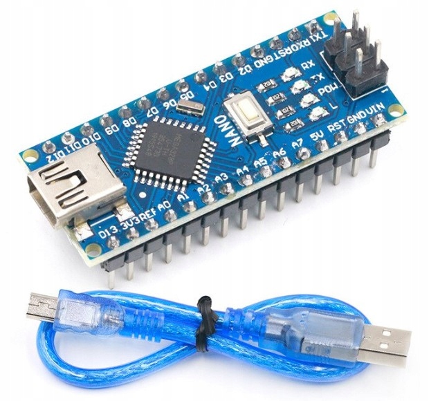 Nano V3.0 ATMEGA328P (klon Arduino) + kabel USB