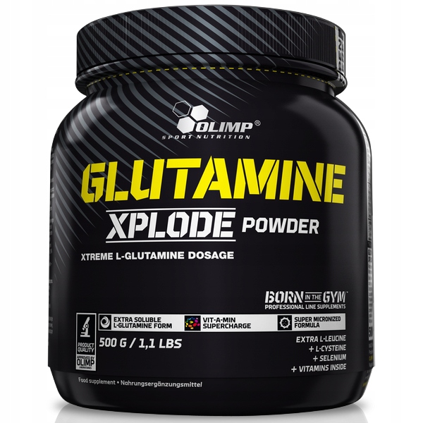 OLIMP GLUTAMINE XPLODE POWDER 500G POMARAŃCZ AMINO