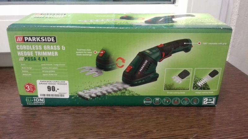 parkside cordless hedge trimmer