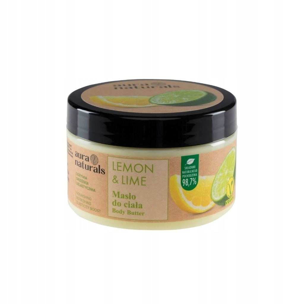 Aura Naturals Vegan Masło do ciała LEMON LIME