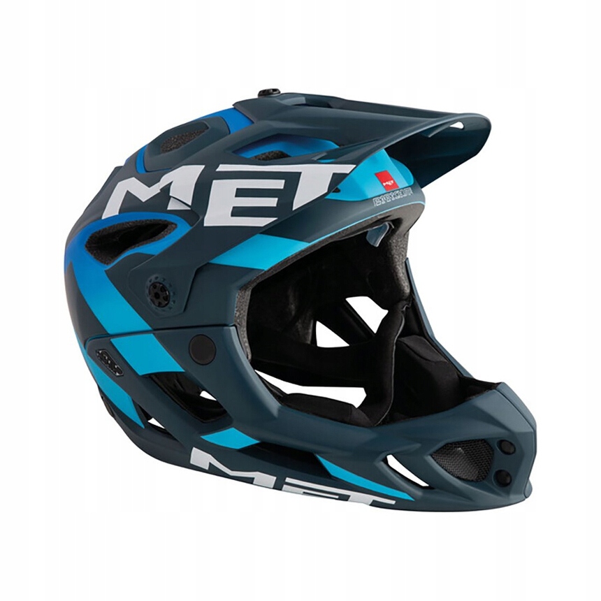 Met Parachute Fullface blue cyan kask M 54-58cm