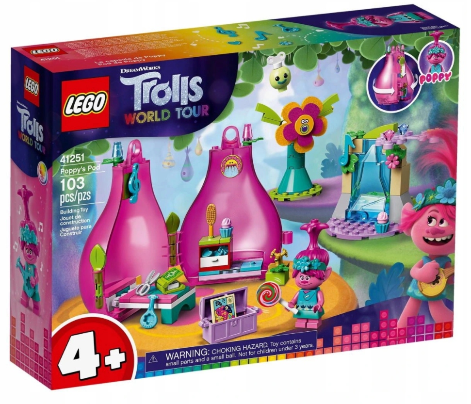 LEGO Trolls 41251 Owocowy Domek Poppy Kapsuła 4+