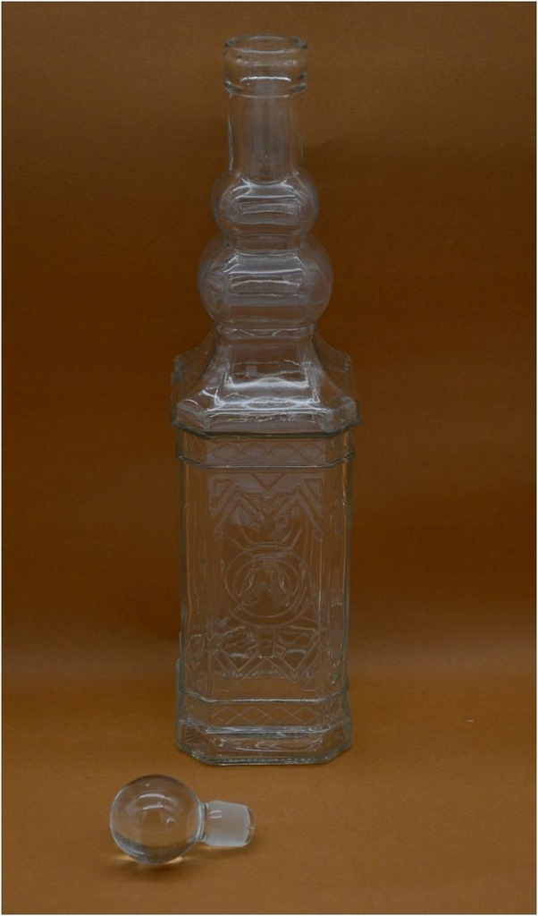 Oryginalna karafka butelka szkło Hiszpania 1294