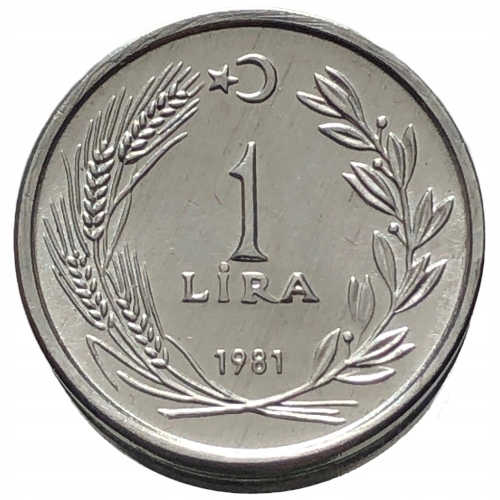 53438. Turcja - 1 lira - 1981r.