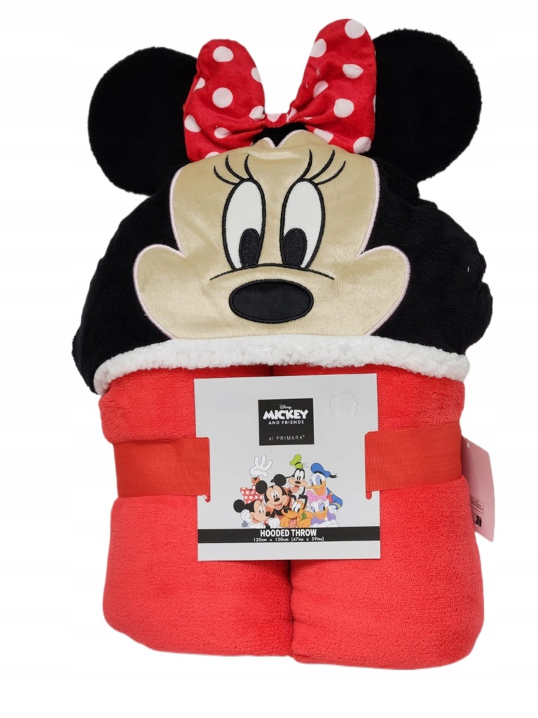 koc z kapturem narzuta Minnie mouse disney koc Myszka Minnie