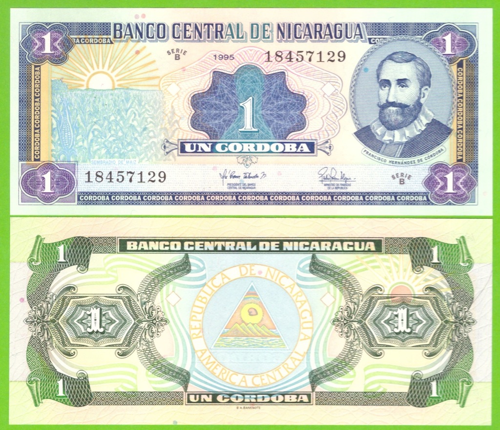 NIKARAGUA 1 CORDOBA 1995 P-179 UNC