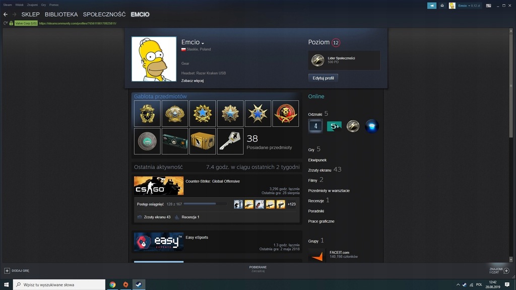 Konto steam counter strike global offensive cs go