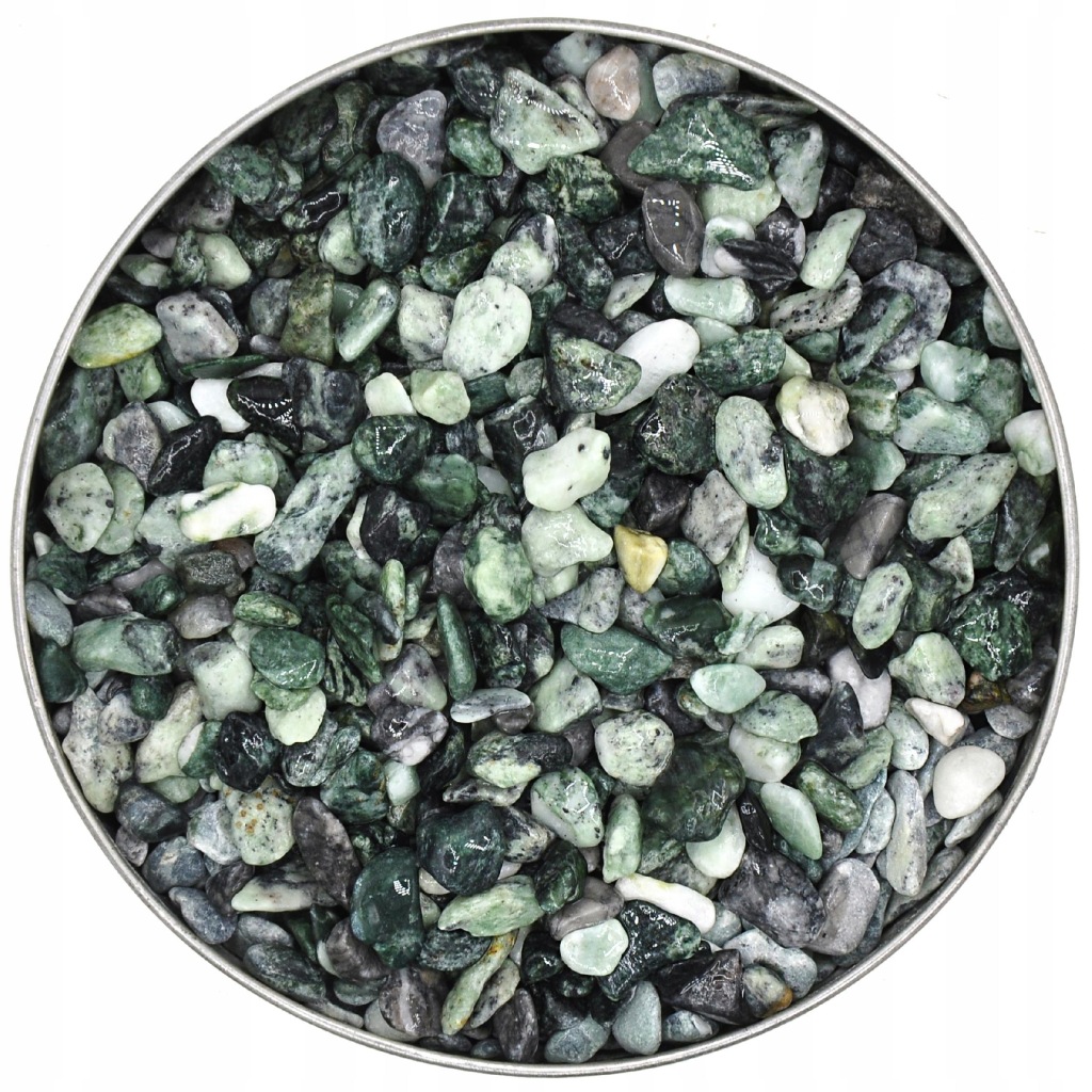 Zielony Żwirek do Akwarium Verde Alpi 4-7mm 1KG