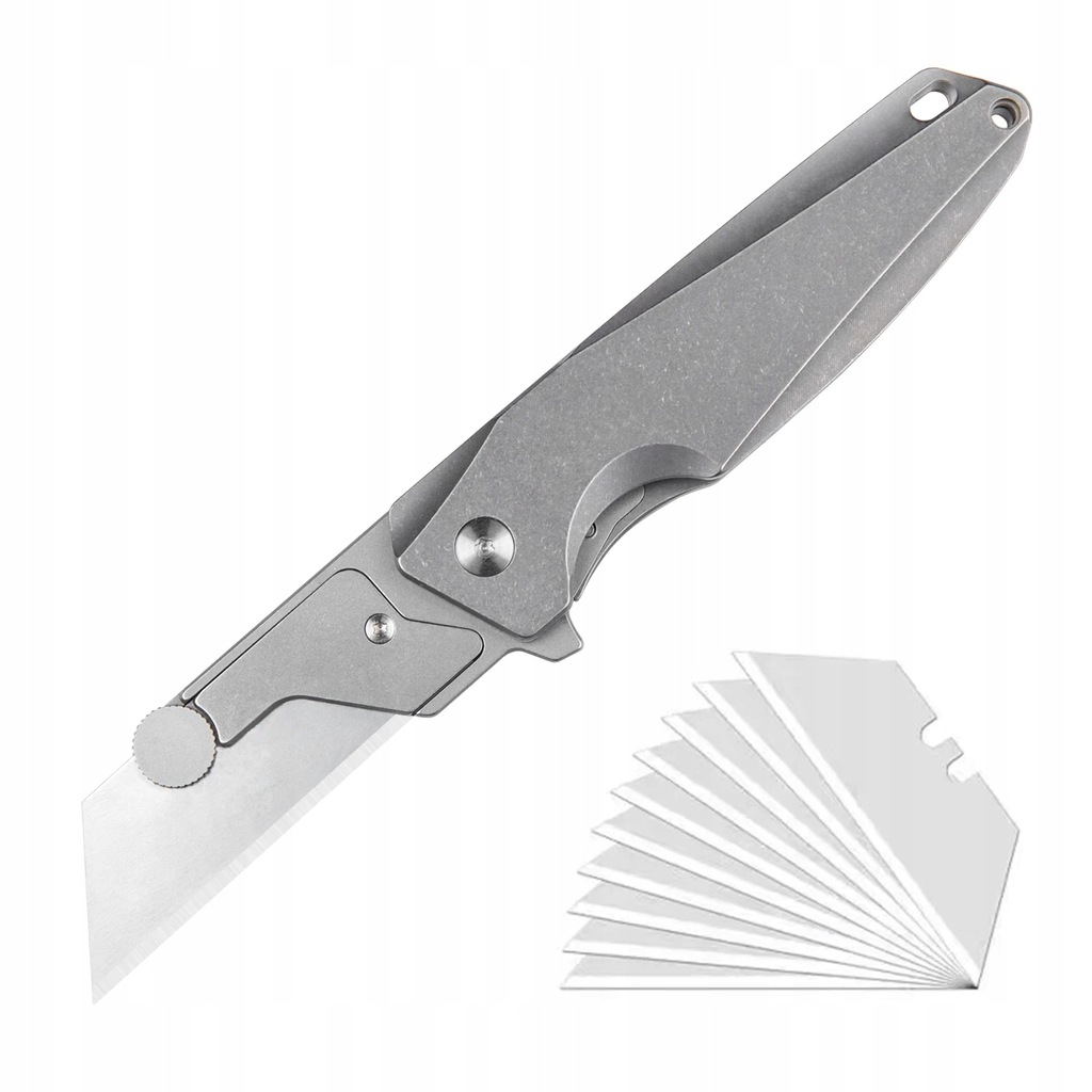 Titanium Alloy Utility Knife Outdoor Portable Folding Knife Sharp Tool