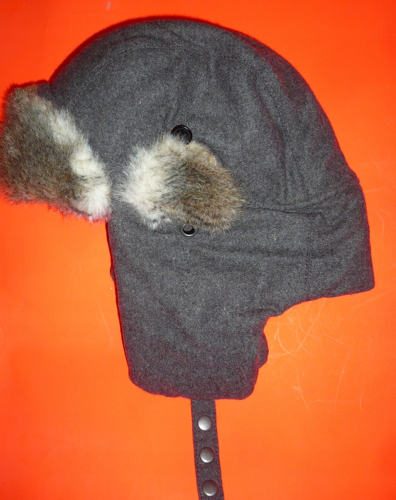 Czapka uszatka TOMMY HILFIGER WOOL 45% MODNA