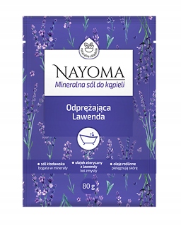 Nayoma Mineralna sól do kąpieli Odprężająca Lawenda, 80g