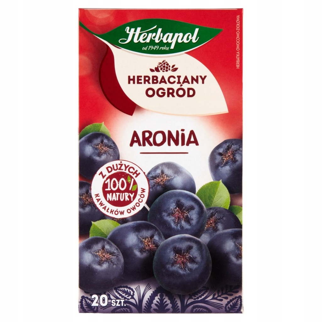 Herbapol Herbata owocowo-ziołowa aronia 70 g 20sz