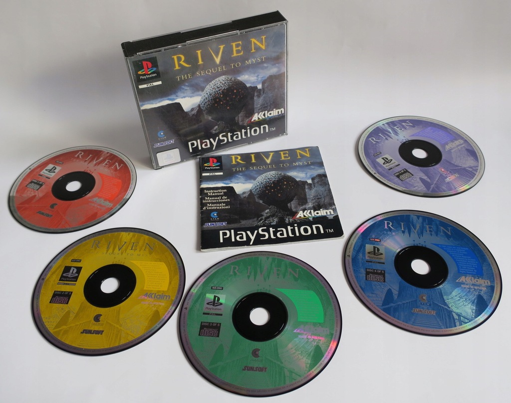 PS1 RIVEN THE SEQUEL TO MYST PLAYSTATION 1 PSX - 9100119321 - oficjalne  archiwum Allegro