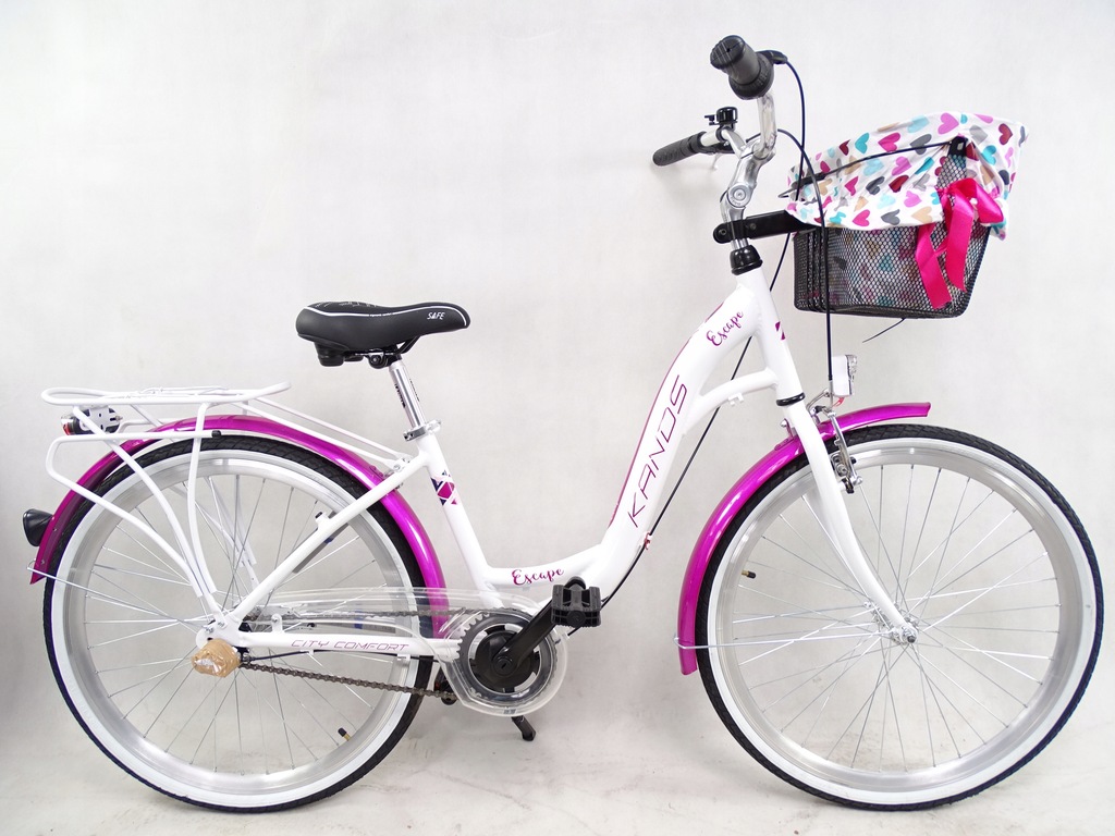 Rower na komunie Kands ESCAPE s17'' 26 różowy 12200537755 oficjalne archiwum Allegro