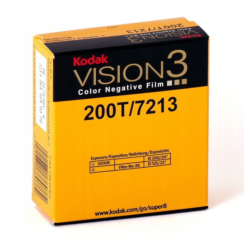 KODAK Vision3 200T Super 8/15 m film negatyw kolor