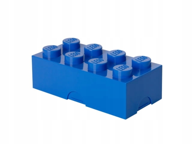 LEGO lunch box klocek, pojemnik śniadaniowy - NIEBIESKI