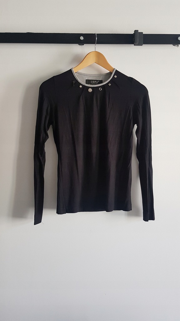 SIMPLE r 34 bluzka elegancka minimalizm wiskoza