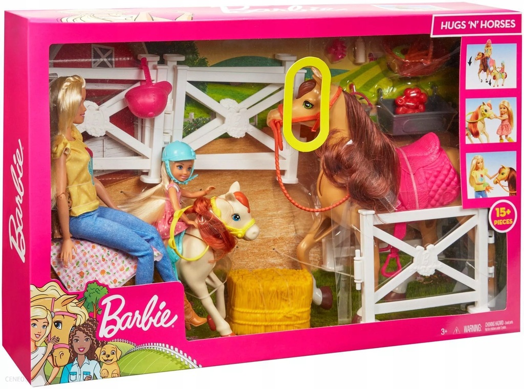 Barbie stadnina koni zestaw z 2 lalkami FXH15