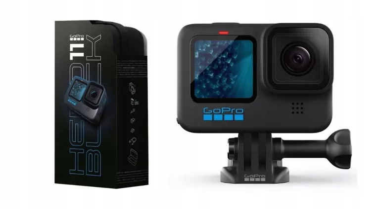 KAMERA SPORTOWA GOPRO HERO11 BLACK WIFI BT 27MPX/ NAJTANIEJ! OKAZJA