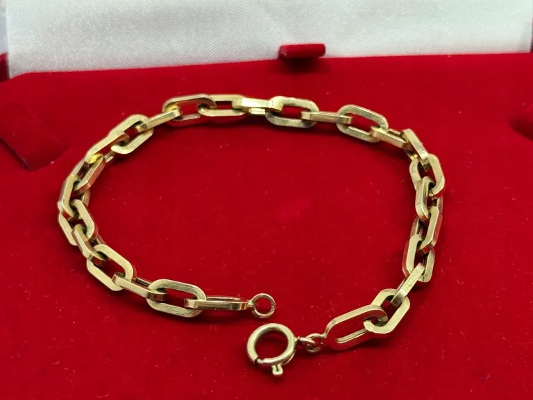 ZŁOTA BRANSOLETKA PRÓBA 585 7.59G 21CM