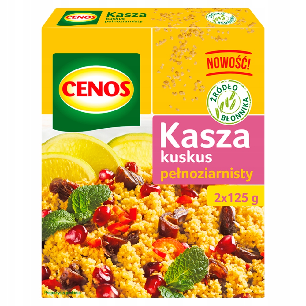 Cenos Kasza Kuskus Pełnoziarnisty 250 G (2 X 125 G)