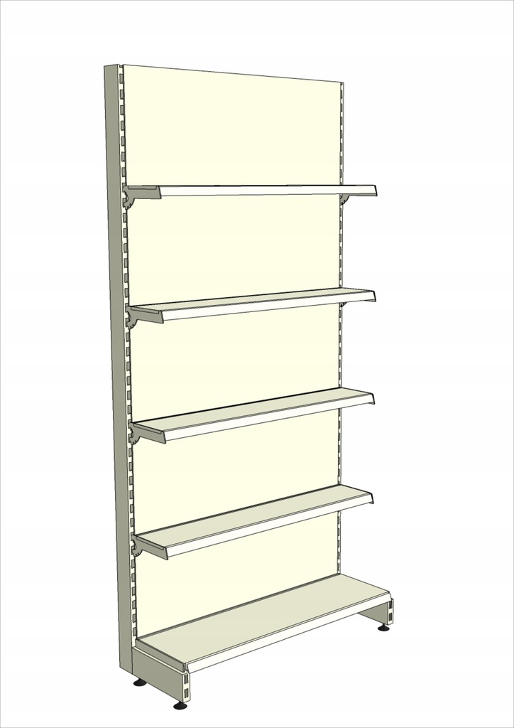 Regał Sklepowy Przyścienny typ MAGO H-2100 L-1000